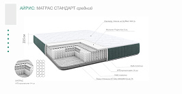 Кровать с матрасом Айрис Стандарт