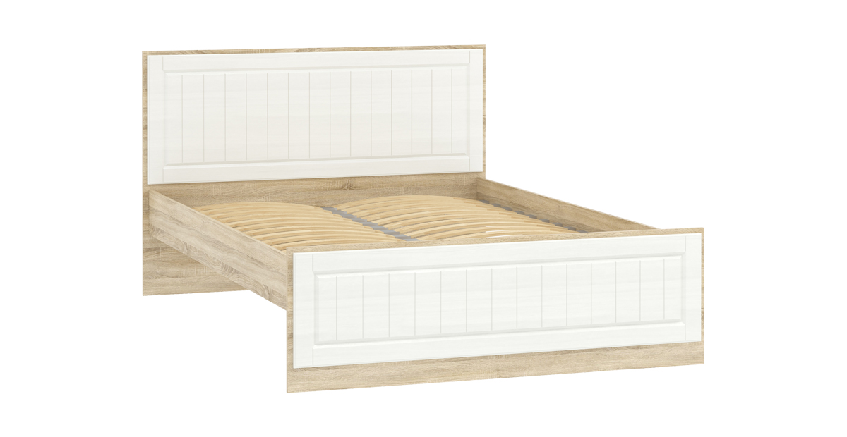 

Кровать 140 Цвет Диванов, Дуб сонома/белое дерево, Оливия New НМ 040.34-01 Х