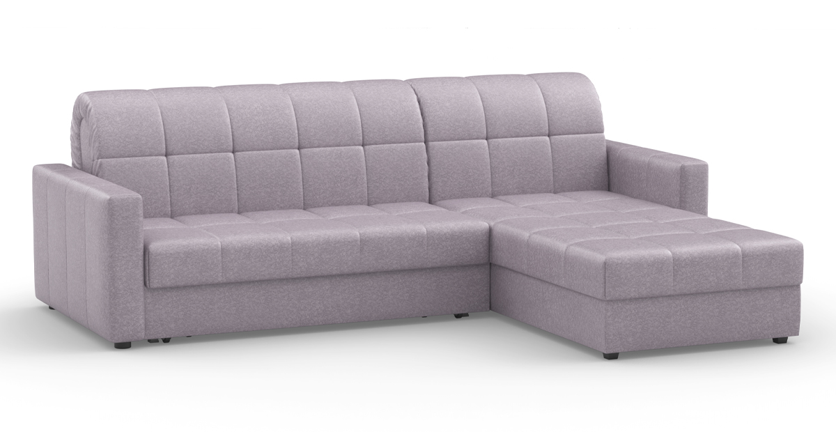 

Диван прямой Цвет Диванов, Фиолетовый, Инсбрук NEXT 140 K-3 с оттоманкой макси